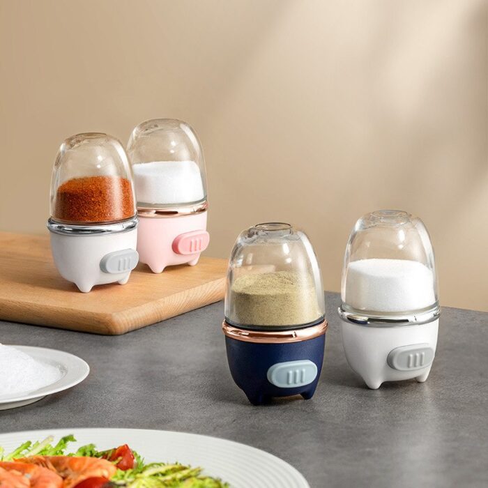 Pot d'assaisonnement de cuisine  avec bouton-poussoir - Image 4