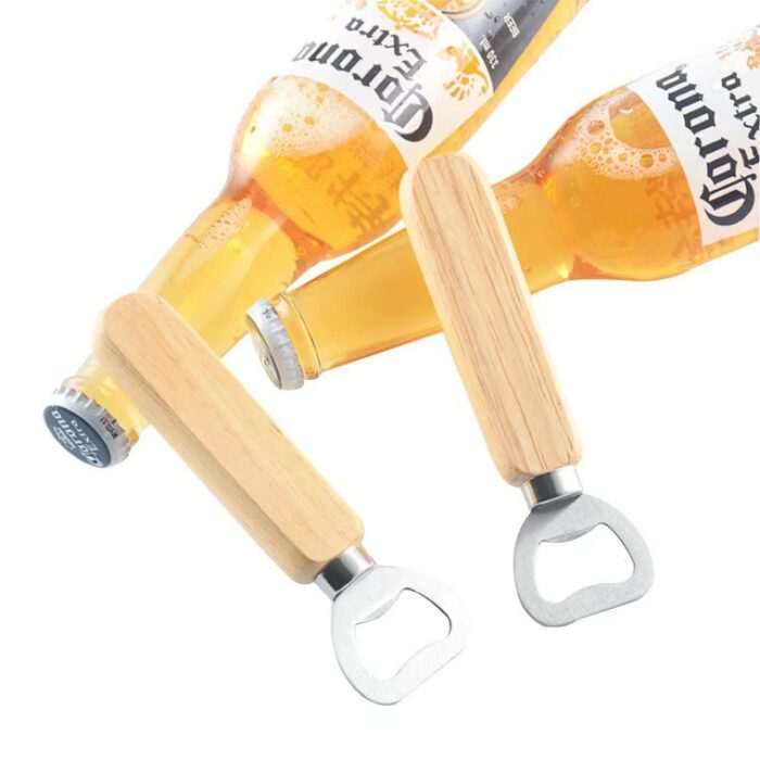 Ouvre-bouteille de bière avec poignée en bois - Image 5
