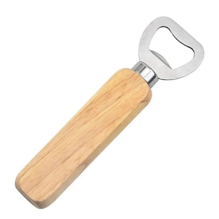 Ouvre-bouteille de bière avec poignée en bois - Image 3