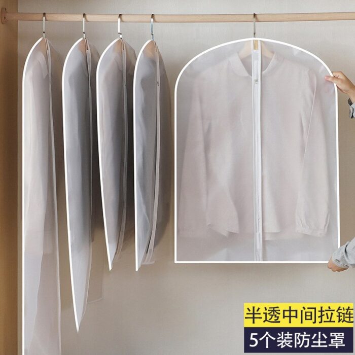 Housses anti-poussière pour vêtements, semi-transparentes - Image 4