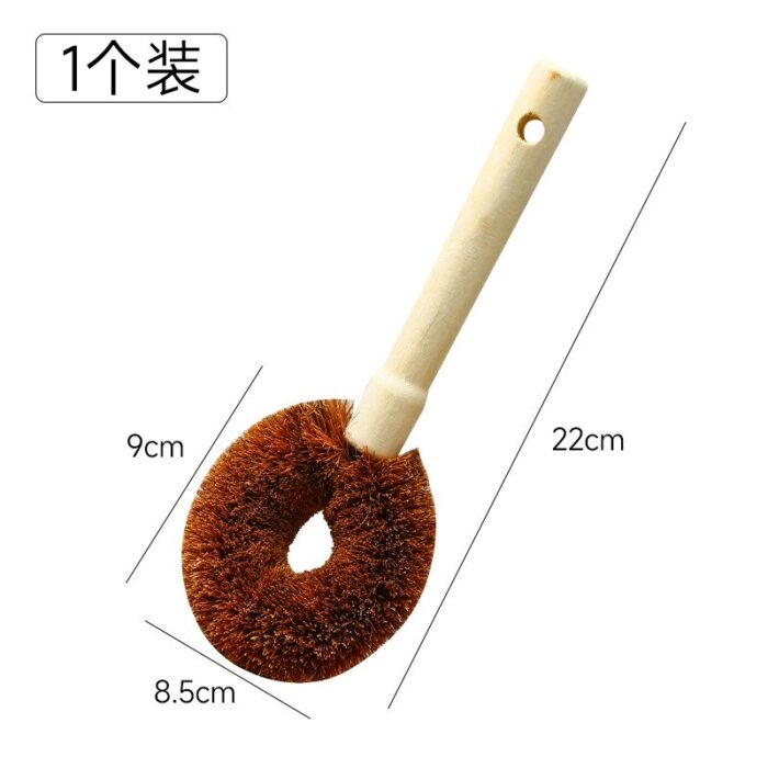 Brosse en fibres de coco pour nettoyer les casseroles - Image 3