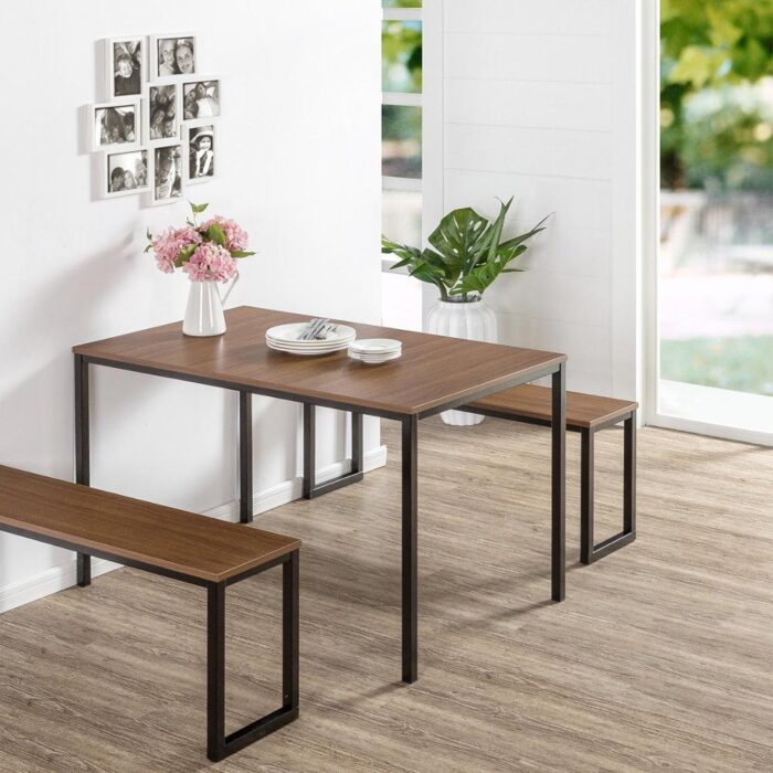 Ensemble table et chaise manger en bois - Image 4