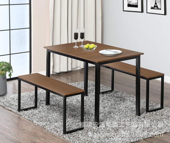 Ensemble table et chaise manger en bois