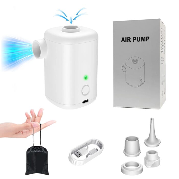 Mini Pompe à Air Électrique d'Extérieur USB - Double Usage