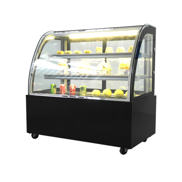 Vitrine réfrigérée commerciale pour desserts, Comptoir à gâteaux